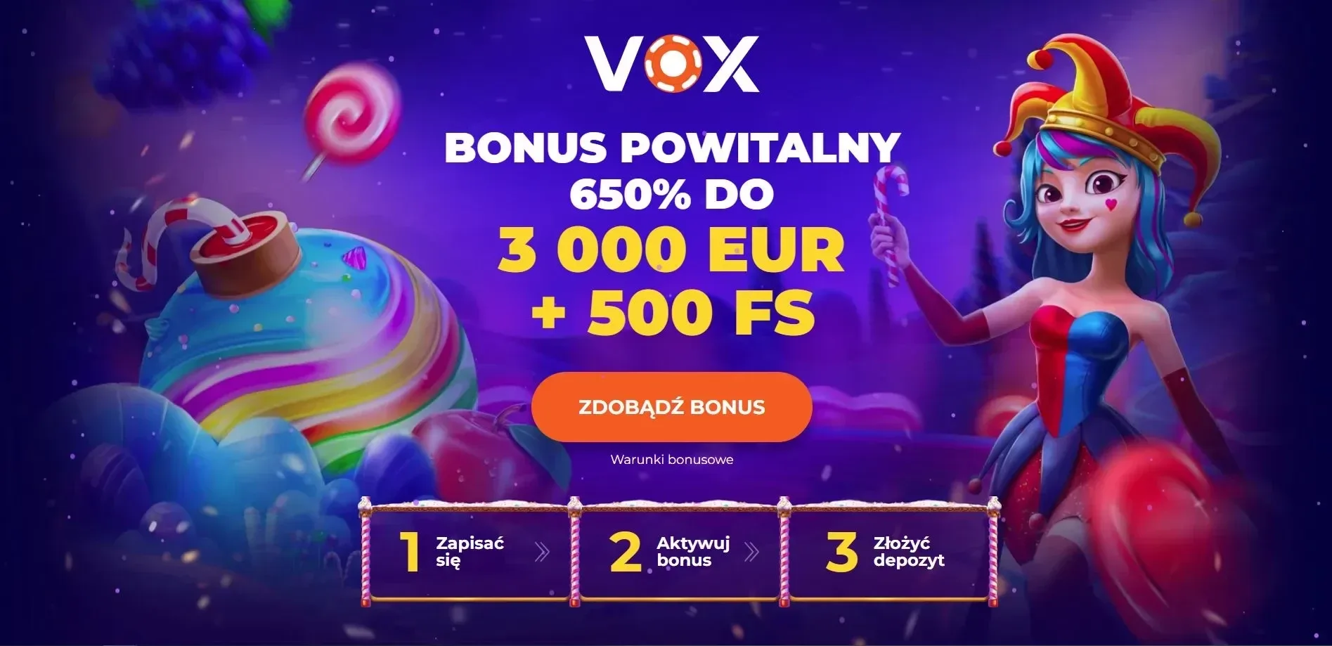 Vox Casino bonus powitalny - oferta dla nowych graczy