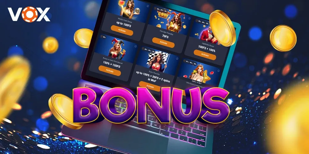 Vox Casino bonus banner - promocje kasynowe