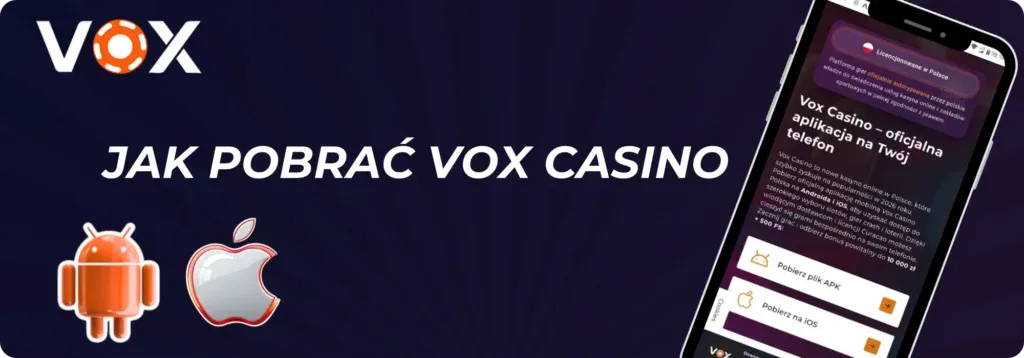 Jak pobrać Vox Casino APK na Android - instrukcja